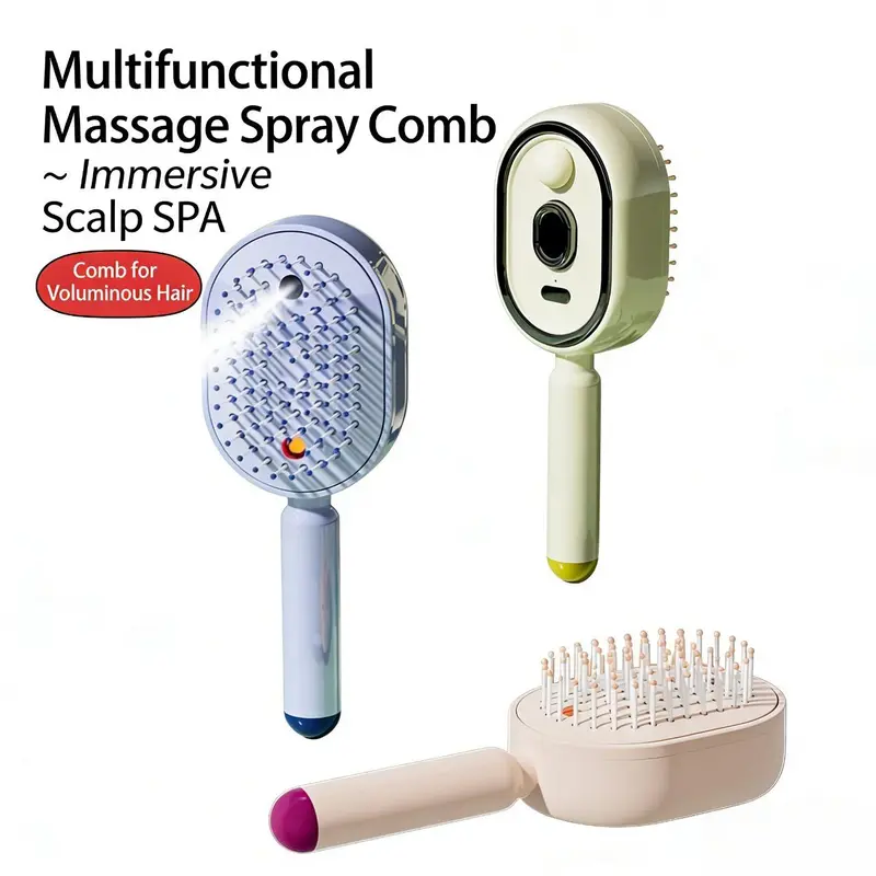 MistAura Pro Electric Scalp Massage Hair Brush