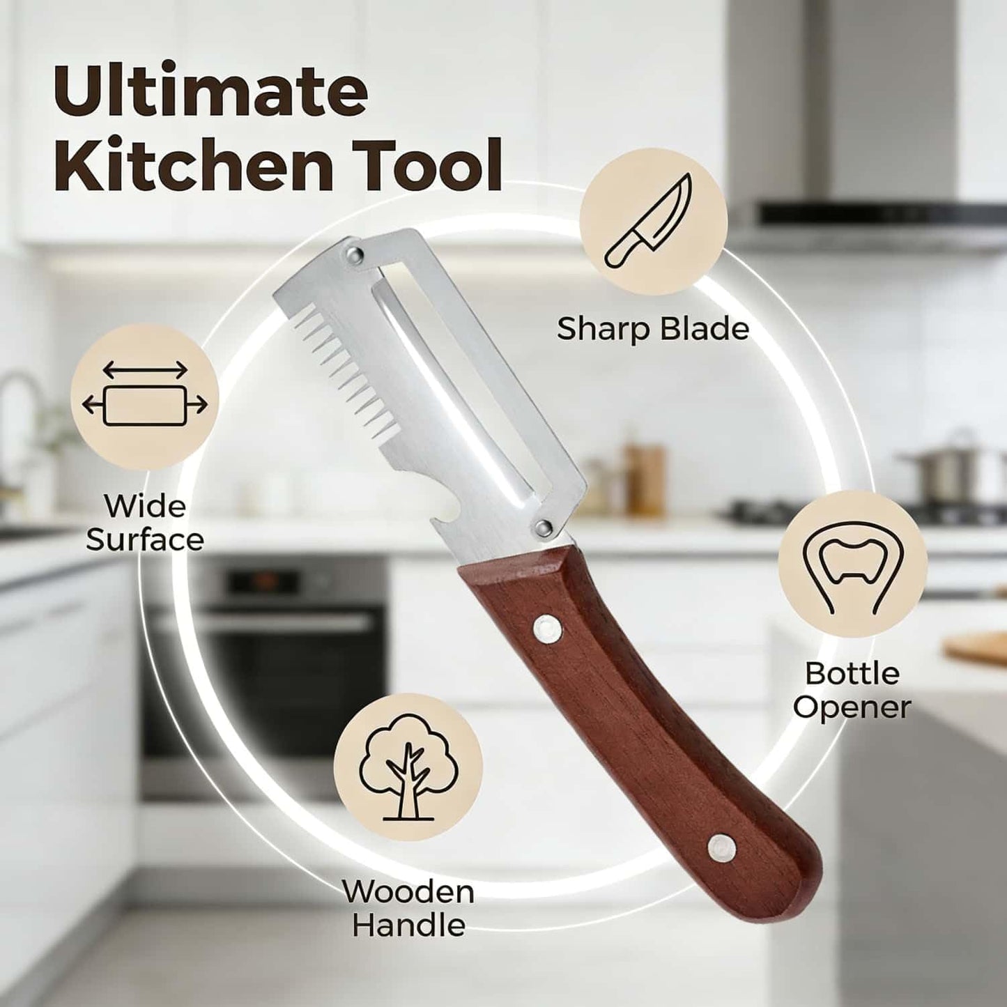 3 in 1 Multifunctional Vegetable Peeler( Pack of 2 )