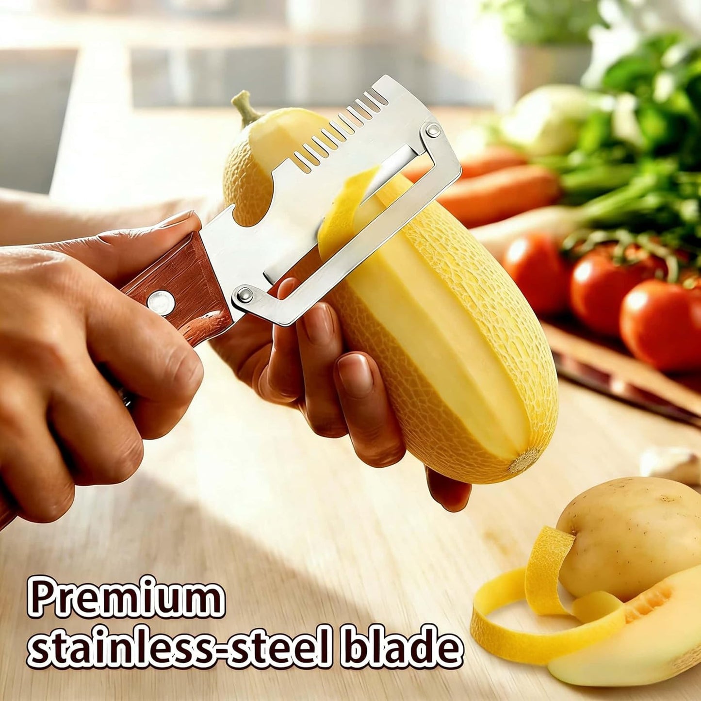 3 in 1 Multifunctional Vegetable Peeler( Pack of 2 )