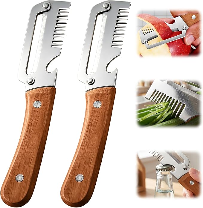 3 in 1 Multifunctional Vegetable Peeler( Pack of 2 )